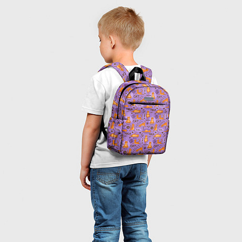 Детский рюкзак Кошачья Йога / 3D-принт – фото 5
