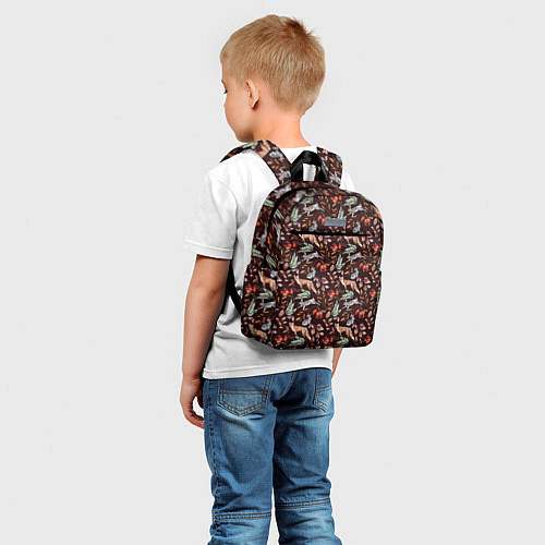 Детский рюкзак Лесная лисичка паттерн / 3D-принт – фото 5