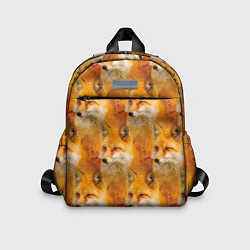 Детский рюкзак Рыжая лисица - паттерн, цвет: 3D-принт