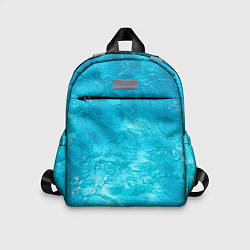 Детский рюкзак Голубой океан Голубая вода, цвет: 3D-принт