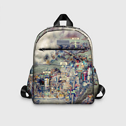 Детский рюкзак Fallout - city, цвет: 3D-принт