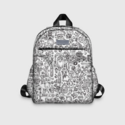 Детский рюкзак Рисованные черепа и животные, цвет: 3D-принт