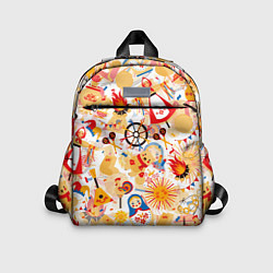 Детский рюкзак Масленица Паттерн, цвет: 3D-принт
