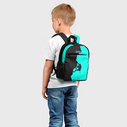 Детский рюкзак Скалолаз совершает восхождение, цвет: 3D-принт — фото 2