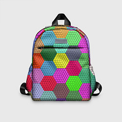 Детский рюкзак Геометрический узор Pattern, цвет: 3D-принт