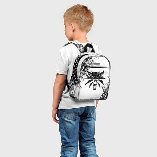 Детский рюкзак THE WITCHER ГЛИТЧ ЛОГО / 3D-принт – фото 5