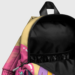 Детский рюкзак Сумасшедший клоун в розовом тумане, цвет: 3D-принт — фото 2