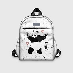 Детский рюкзак BANKSY БЭНКСИ панда, цвет: 3D-принт