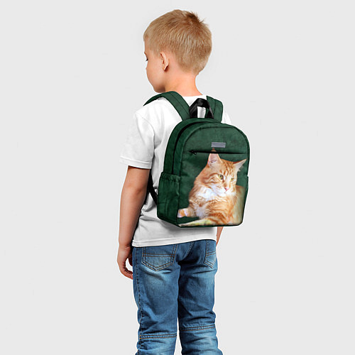 Детский рюкзак Мейн кун рыжий кот / 3D-принт – фото 5
