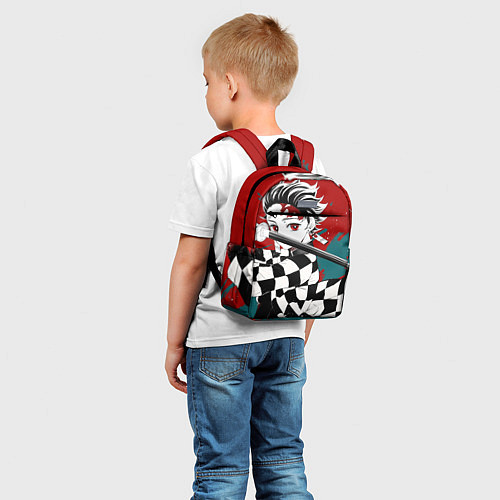 Детский рюкзак Клинок, рассекающий демонов Танджиро / 3D-принт – фото 5