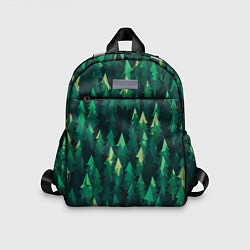 Детский рюкзак Еловый лес spruce forest, цвет: 3D-принт