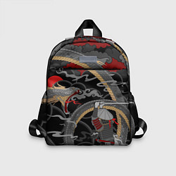 Детский рюкзак Самурай и змей, цвет: 3D-принт
