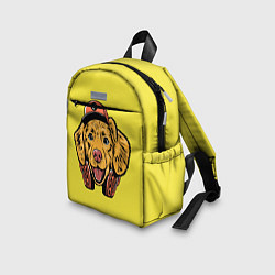 Детский рюкзак СОБАКА ХИППИ, цвет: 3D-принт — фото 2