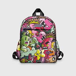 Детский рюкзак Веселые монстрики - чудики, цвет: 3D-принт