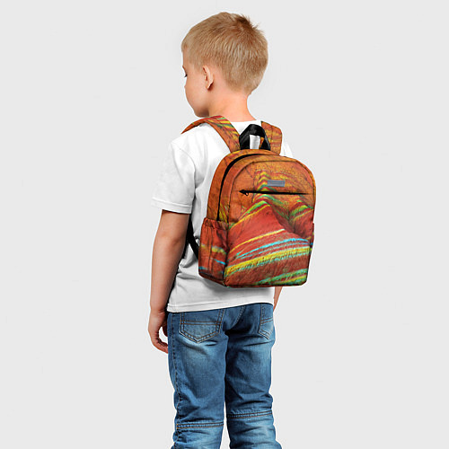 Детский рюкзак Знаменитые разноцветные горы Китай / 3D-принт – фото 5