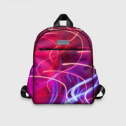 Детский рюкзак Неоновые огни Абстракция, цвет: 3D-принт