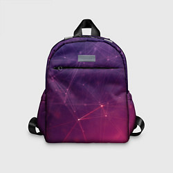 Детский рюкзак Абстрактные взаимосвязанные линии, цвет: 3D-принт