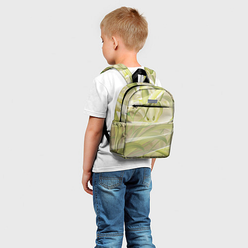Детский рюкзак Абстрактные ирисы / 3D-принт – фото 5