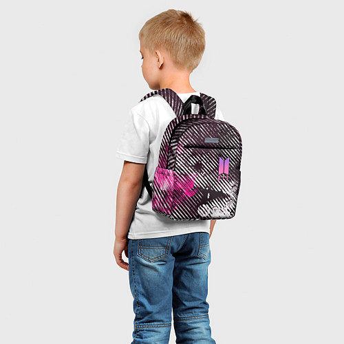 Детский рюкзак BTS КРАСКА / 3D-принт – фото 5