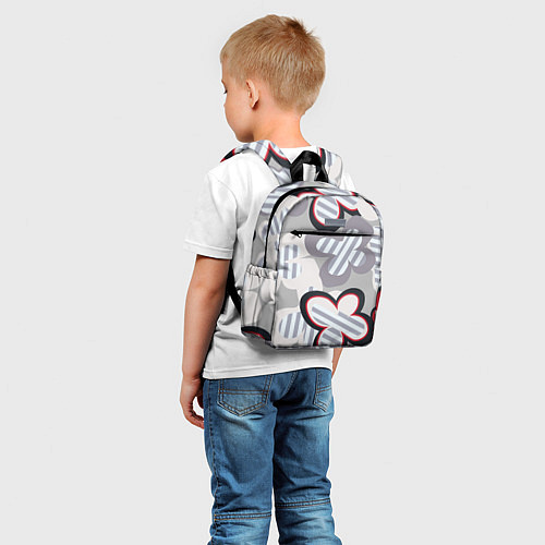 Детский рюкзак Серая полоска Тома Брауна / 3D-принт – фото 5