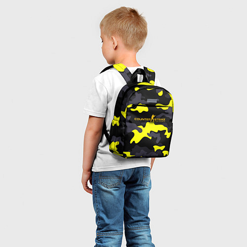 Детский рюкзак Counter-Strike Global Offensive Камуфляж Чёрно-Жёл / 3D-принт – фото 5