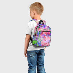 Детский рюкзак Абстракция, насыщенный узор, цвет: 3D-принт — фото 2