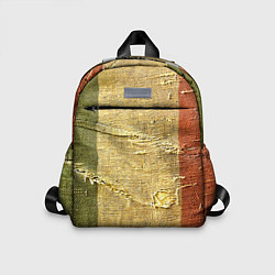 Детский рюкзак Флаг Италии Мешковина Flag of Italy Burlap, цвет: 3D-принт