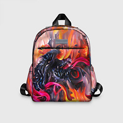 Детский рюкзак Уроборос в огне, цвет: 3D-принт