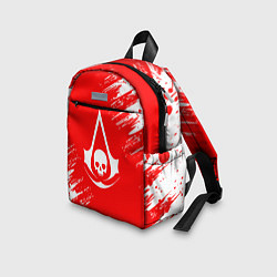Детский рюкзак Assassins creed череп красные брызги, цвет: 3D-принт — фото 2