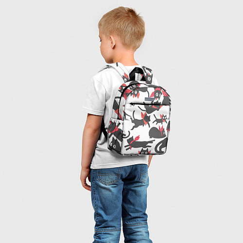 Детский рюкзак Котики - арт / 3D-принт – фото 5