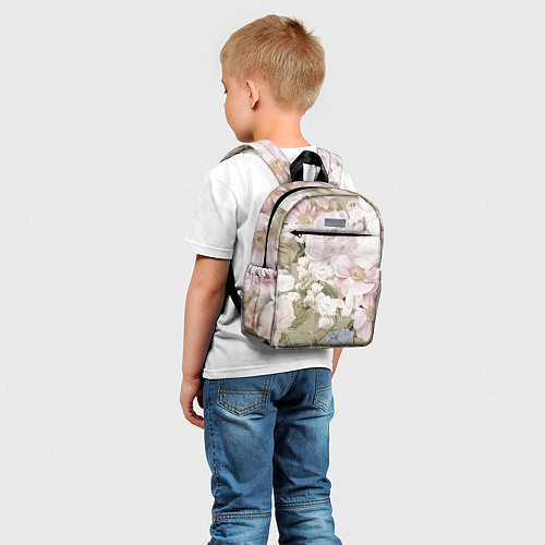 Детский рюкзак Цветы Английский Садовый Узор / 3D-принт – фото 5