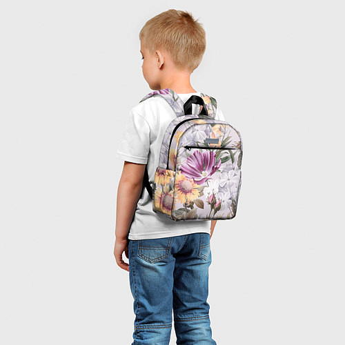 Детский рюкзак Цветы Романтический Букет / 3D-принт – фото 5