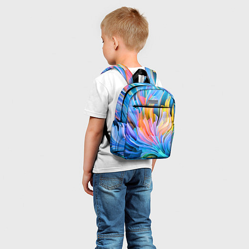 Детский рюкзак Красочный абстрактный паттерн Лето Colorful Abstra / 3D-принт – фото 5