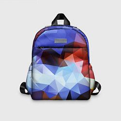 Детский рюкзак Абстрактный цветной узор из треугольников Abstract, цвет: 3D-принт