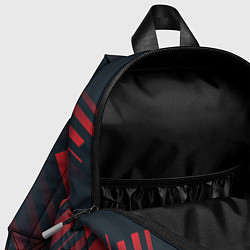 Детский рюкзак Красный Символ Skyrim на темном фоне со стрелками, цвет: 3D-принт — фото 2