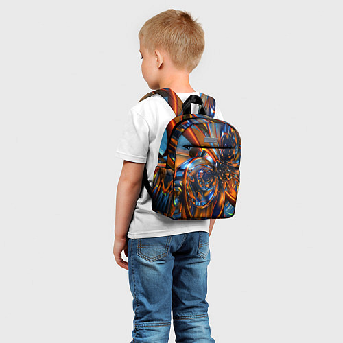 Детский рюкзак Объёмная футуристическая композиция Абстракция Vol / 3D-принт – фото 5