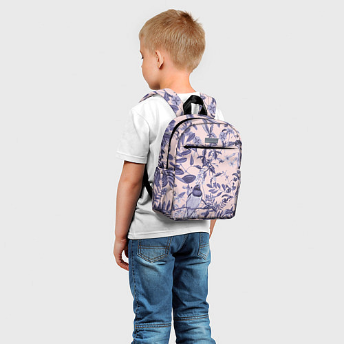 Детский рюкзак Цветы Флизелиновые Тропики / 3D-принт – фото 5