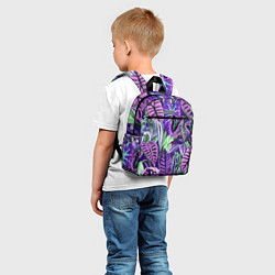 Детский рюкзак Цветы Яркие Тропики, цвет: 3D-принт — фото 2