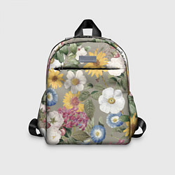 Детский рюкзак Цветы Красочный Вечерний Узор, цвет: 3D-принт