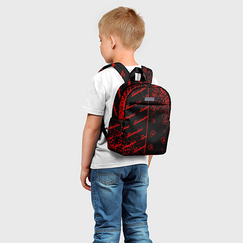 Детский рюкзак LAMBORGHINI Арт Паттерны / 3D-принт – фото 5