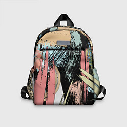 Детский рюкзак Абстрактные мазки цветной краской abstraction, цвет: 3D-принт