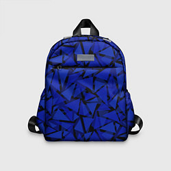 Детский рюкзак Синие треугольники-геометрический узор