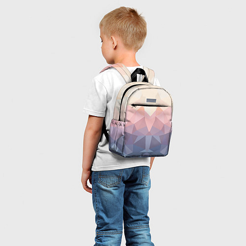 Детский рюкзак Полигональная свежесть 2022 / 3D-принт – фото 5