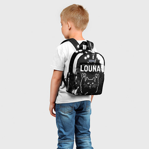 Детский рюкзак Группа Louna и Рок Кот / 3D-принт – фото 5