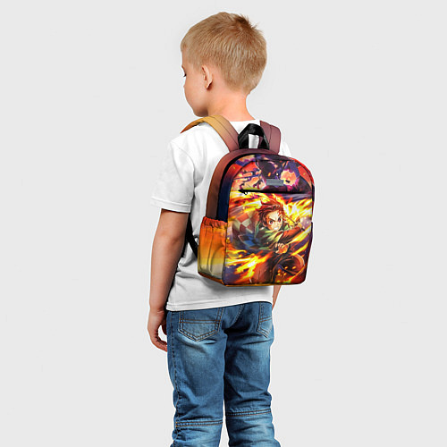 Детский рюкзак Клинок, рассекающий демонов Demon Slayer / 3D-принт – фото 5