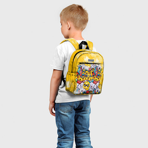Детский рюкзак Семья смайлов / 3D-принт – фото 5