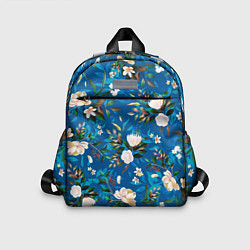 Детский рюкзак Цветы Синий Сад, цвет: 3D-принт