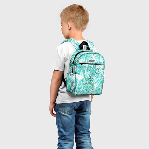 Детский рюкзак Листья Пальмы Нарисованные Акварелью / 3D-принт – фото 5