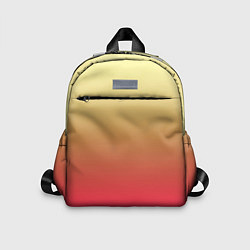 Детский рюкзак Красно-желтый градиент, цвет: 3D-принт