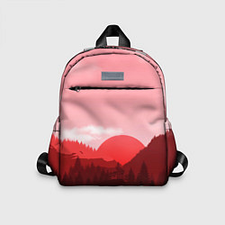 Детский рюкзак Закат в горах в розовых тонах